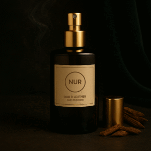 oud + leather men's body spray